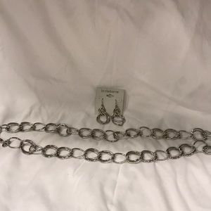Liz Claiborne earrings and matching necklace